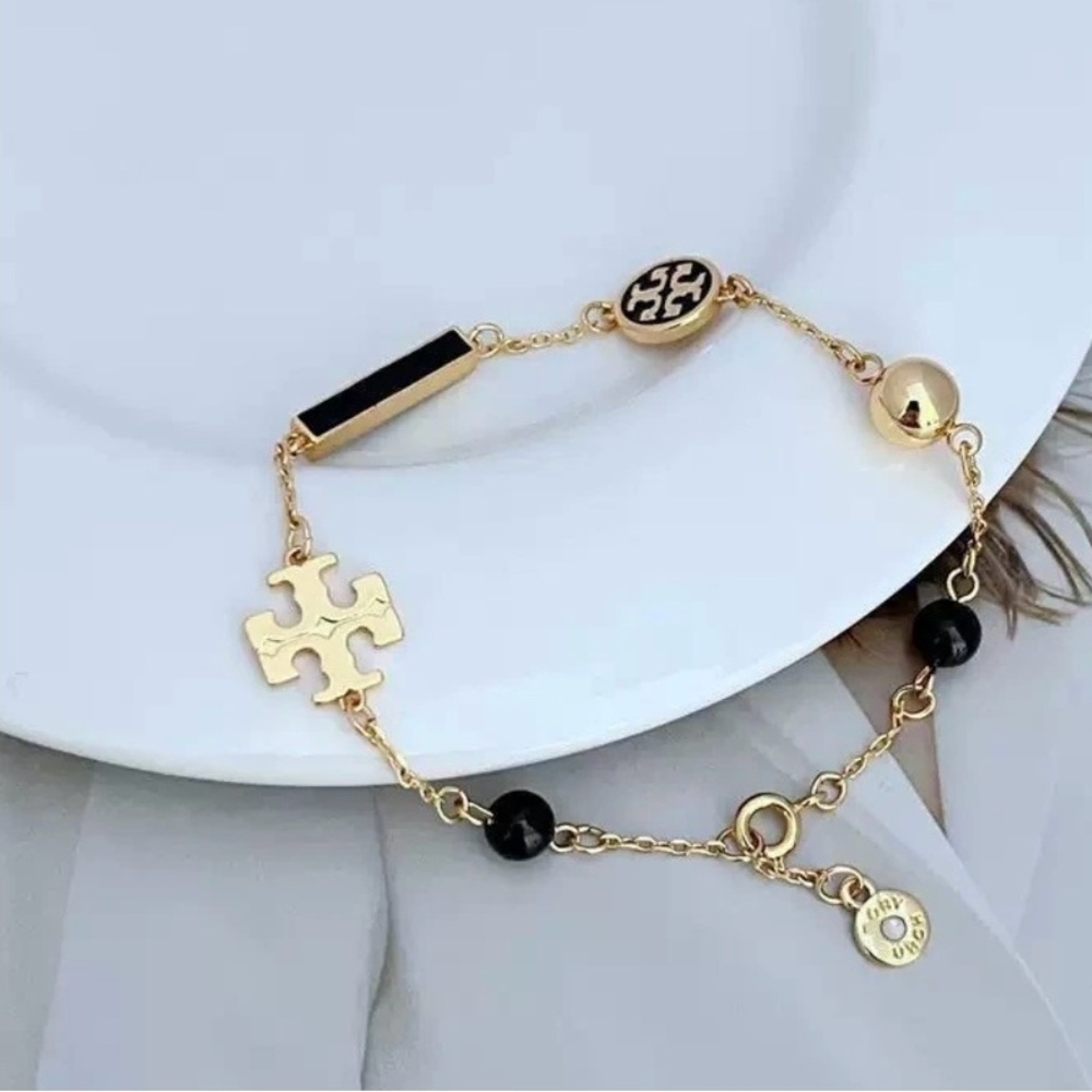 Luxury Gold and Black Bracelet